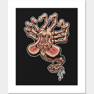 Screaming Facehugger - Sci Fi Horror Posters and Art